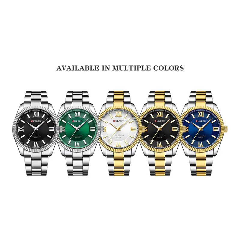 Curren Black Dial Two-tone Hardlex Men’s Watch- 8453